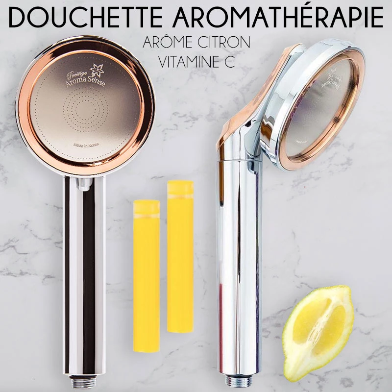 Douchette Aromathérapie Avec Filtre De Vitamine C, Aroma 3 Douchette Aromathérapie Avec Filtre De Vitamine C, Aroma