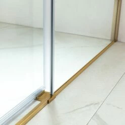 Ensemble 100x80 Cm Porte Coulissante, Arena, Receveur Acrylique Et Colonne Doré Brossé, Châtelet -Produits De Salle De Bain Soldes 2024 ensemble 100x80 cm porte coulissante arena receveur acrylique et colonne dore brosse chatelet 3