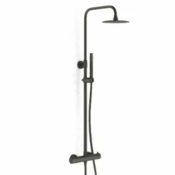 Ensemble Thermostatique 100x90 Cm Porte Coulissante, Arena, Receveur Acrylique Et Colonne Noir, Châtelet -Produits De Salle De Bain Soldes 2024 ensemble 100x90 cm porte coulissante arena receveur acrylique et colonne thermostatique noir chatelet 4