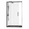Ensemble 80 Ou 90 X 120 Cm Porte Coulissante, Arena, Receveur Composite Noir Et Colonne Noir, Châtelet -Produits De Salle De Bain Soldes 2024 ensemble 80 ou 90 x 120 cm porte coulissante arena receveur composite noir et colonne noir chatelet