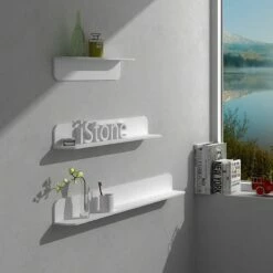 Etagère Murale, 60 à 120 Cm, Blanc Mat, Solid Surface -Produits De Salle De Bain Soldes 2024 etagere murale 60 a 120 cm blanc mat solid surface 4