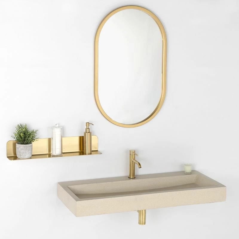 Etagère Murale Inox, 36, 60 Ou 90 Cm, Doré Brossé, Châtelet 6 Etagère Murale Inox, 36, 60 Ou 90 Cm, Doré Brossé, Châtelet – Image 4