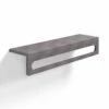 Étagère Porte-serviettes En Béton, 60 cm, Gris Ciment, T17 -Produits De Salle De Bain Soldes 2024 etagere porte serviettes en beton 60 cm gris ciment t17