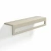Étagère Porte-serviettes En Béton, 60 cm, Terrazzo Beige, T17 -Produits De Salle De Bain Soldes 2024 etagere porte serviettes en beton 60 cm terrazzo beige t17