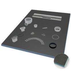 Receveur De Douche à Carreler 120x90 Cm Redécoupable, Doccia Lineare