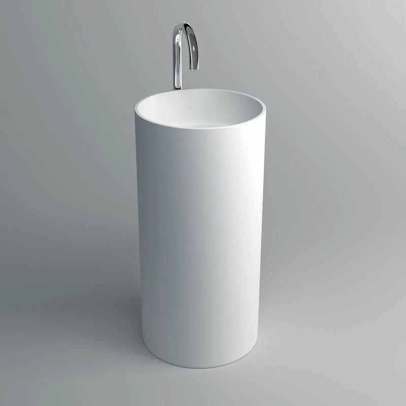 Lavabo à Poser 40x82 Cm, Matière Composite, Mineral 5 Lavabo à Poser 40x82 Cm, Matière Composite, Mineral – Image 3