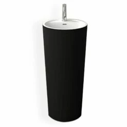 Lavabo à Poser 45x90 Cm, Solid Surface, Nera