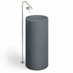 Lavabo à Poser Béton, 40x85 cm, Gris Anthracite, Totem