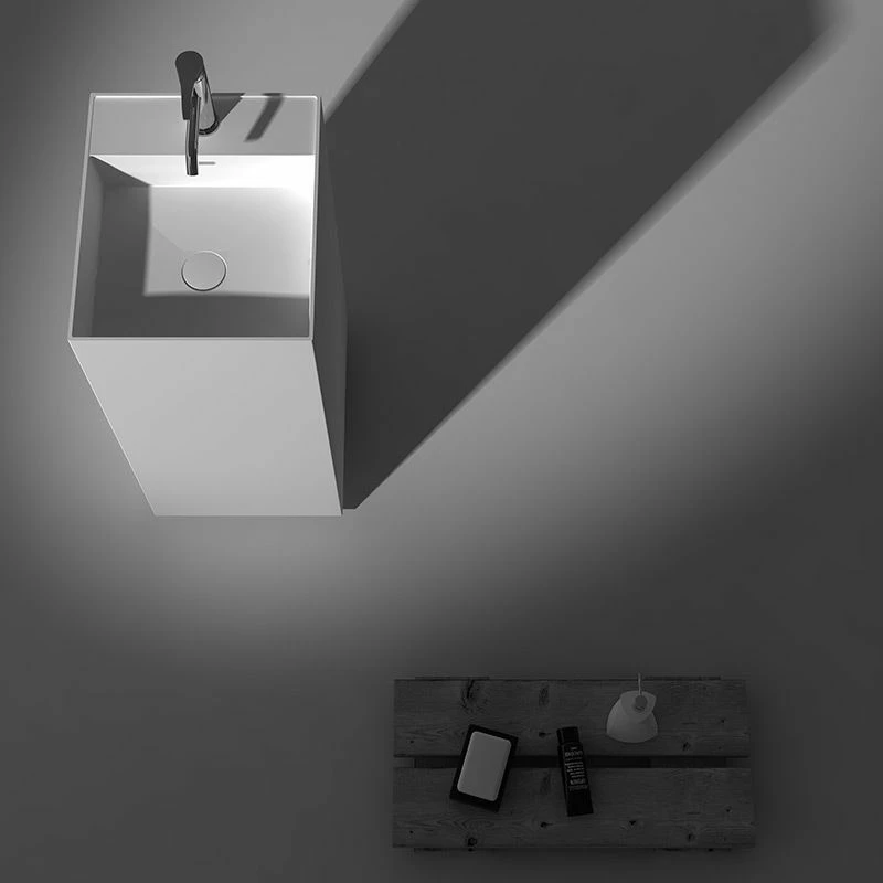 Lavabo à Poser Rectangle 38x90 Cm, Solid Surface, Thin 7 Lavabo à Poser Rectangle 38x90 Cm, Solid Surface, Thin – Image 5