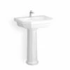 Lavabo Colonne En Céramique Monotrou, 58 Cm, 1920 -Produits De Salle De Bain Soldes 2024 lavabo colonne en ceramique monotrou 45 cm