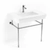 Lavabo Console Simple, 1 Trou, Pieds Argent, 81 Cm, 1920 -Produits De Salle De Bain Soldes 2024 lavabo console simple 1 trou pieds argent 81 cm 1920