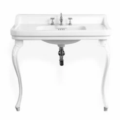 Lavabo Console Simple, 3 Trous, 105 Cm, Venice