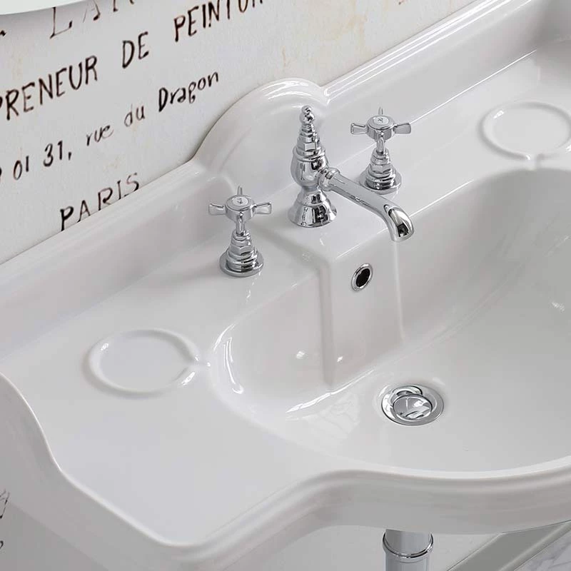 Lavabo Console Simple, 3 Trous, 95 Cm, Sovereign 6 Lavabo Console Simple, 3 Trous, 95 Cm, Sovereign – Image 4