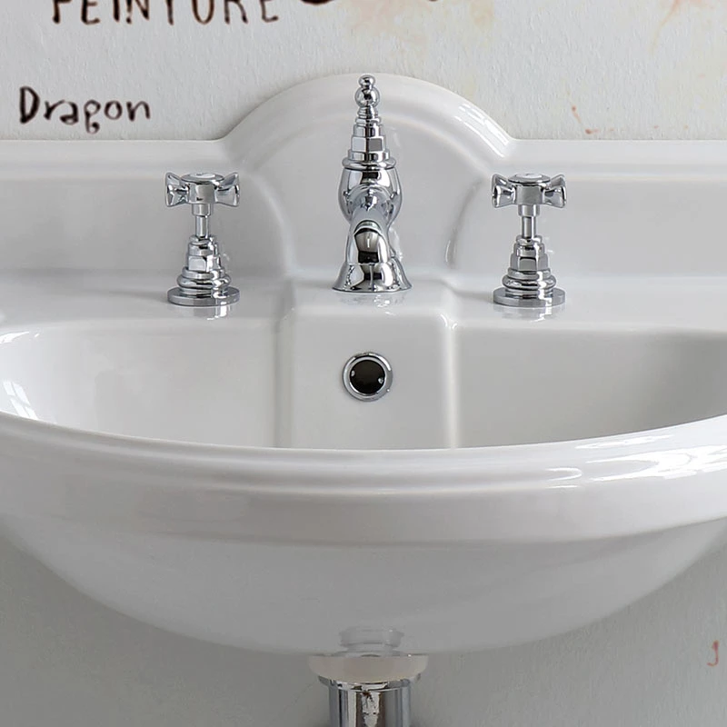 Lavabo Console Simple, 3 Trous, 95 Cm, Sovereign 7 Lavabo Console Simple, 3 Trous, 95 Cm, Sovereign – Image 5