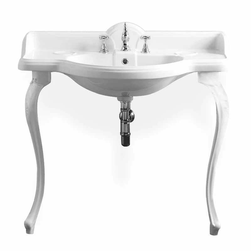 Lavabo Console Simple, 3 Trous, 95 Cm, Sovereign 3 Lavabo Console Simple, 3 Trous, 95 Cm, Sovereign