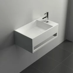 Lave Mains Suspendu 50x30 Cm, Matière Composite, Mineral -Produits De Salle De Bain Soldes 2024 lavabo suspendu 50x30 cm matiere composite mineral 1