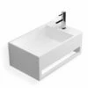 Lave Mains Suspendu 50x30 Cm, Matière Composite, Mineral 2 Lave Mains Suspendu 50x30 Cm, Matière Composite, Mineral -Produits De Salle De Bain Soldes 2024 lavabo suspendu 50x30 cm matiere composite mineral