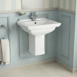 Lavabo Suspendu Rétro 60x57 Cm, Céramique, Josephine 7 Lavabo Suspendu Rétro 60x57 Cm, Céramique, Josephine -Produits De Salle De Bain Soldes 2024 lavabo suspendu 60x57 cm josephine 2