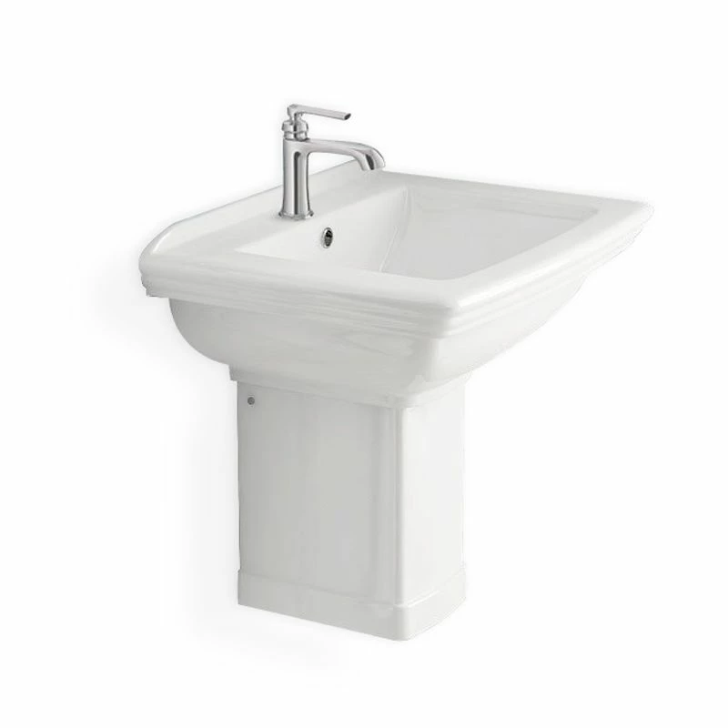 Lavabo Suspendu Rétro 60x57 Cm, Céramique, Josephine 3 Lavabo Suspendu Rétro 60x57 Cm, Céramique, Josephine