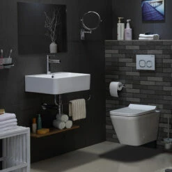 Lavabo Suspendu Avec Porte-serviettes, 52, 60 Ou 70 Cm, Vera -Produits De Salle De Bain Soldes 2024 lavabo suspendu avec porte serviettes 52 60 ou 70 cm vera 2