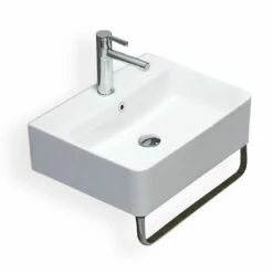 Lavabo Suspendu Avec Porte-serviettes, 52, 60 Ou 70 Cm, Vera