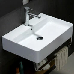 Lavabo Suspendu Avec Porte-serviettes, 52, 60 Ou 70 Cm, Vera -Produits De Salle De Bain Soldes 2024 lavabo suspendu avec porte serviettes 52 60 ou 70 cm vera 7