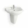 Lavabo Suspendu Rétro 58x57 Cm, Céramique, Laetitia -Produits De Salle De Bain Soldes 2024 lavabo suspendu retro 60x57 cm ceramique laetitia