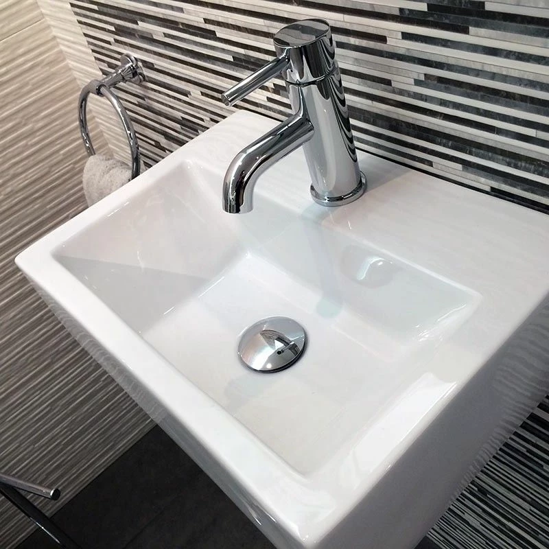 Lave Main Gain De Place 43x30 Cm, Céramique, Pure 5 Lave Main Gain De Place 43x30 Cm, Céramique, Pure – Image 3