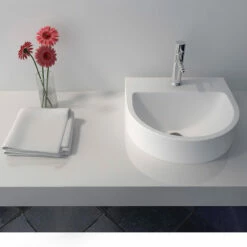 Lave-mains 38 X 36 Cm, Matière Composite, Mineral -Produits De Salle De Bain Soldes 2024 lave mains 38 x 36 cm matiere composite mineral 5