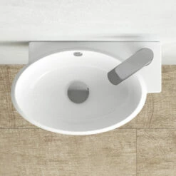 Lave-mains Droite Ou Gauche, 42,5x26,5 Cm, Pure -Produits De Salle De Bain Soldes 2024 lave mains droite ou gauche 425x265 cm pure 2