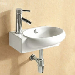 Lave-mains Droite Ou Gauche, 42,5x26,5 Cm, Pure -Produits De Salle De Bain Soldes 2024 lave mains droite ou gauche 425x265 cm pure 4