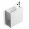 Lave Main Faible Profondeur 40x20x40 Cm, Matière Composite, Droite Ou Gauche, Mineral -Produits De Salle De Bain Soldes 2024 lave mains mineral 40x20 cm