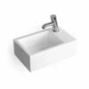 Lave-mains Suspendu, Droite Ou Gauche, 37x23,5 Cm, Pure -Produits De Salle De Bain Soldes 2024 lave mains suspendu 37x235 cm pure