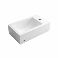 Lave Mains Suspendu 40x23 Cm, Gauche Ou Droite, Blanc Mat -Produits De Salle De Bain Soldes 2024 lave mains suspendu 40x23 cm gauche ou droite blanc mat 3