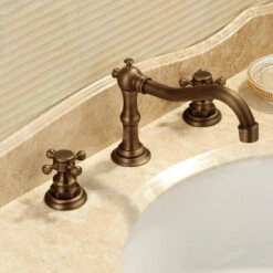 Mélangeur Lavabo 3 Trous, Finition Bronze , Antic 7 Mélangeur Lavabo 3 Trous, Finition Bronze , Antic -Produits De Salle De Bain Soldes 2024 melangeur lavabo 3 trous finition bronze antic 2