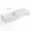Lavabo Suspendu Mineral 120x40 Cm, Matière Composite 1 Lavabo Suspendu Mineral 120x40 Cm, Matière Composite -Produits De Salle De Bain Soldes 2024 meuble salle de bain suspendu 120x40 cm matiere composite mineral