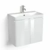 Meuble-vasque 60 Cm, Blanc, Eze -Produits De Salle De Bain Soldes 2024 meuble vasque 60 cm blanc eze