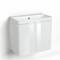 Meuble-vasque 60 Cm, Blanc, Eze -Produits De Salle De Bain Soldes 2024 meuble vasque 60 cm blanc eze 2