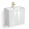 Meuble-vasque 60 Cm, Blanc, Eze + Robinetterie Châtelet -Produits De Salle De Bain Soldes 2024 meuble vasque 60 cm blanc eze robinetterie chatelet