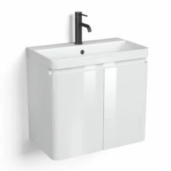 Meuble-vasque 60 Cm, Blanc, Eze + Robinetterie Châtelet -Produits De Salle De Bain Soldes 2024 meuble vasque 60 cm blanc eze robinetterie chatelet 2
