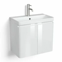 Meuble-vasque 60 Cm, Blanc, Eze + Robinetterie Châtelet -Produits De Salle De Bain Soldes 2024 meuble vasque 60 cm blanc eze robinetterie chatelet 4