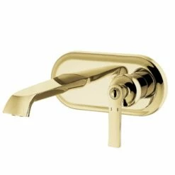 Mitigeur Lavabo Mural Doré, Liberty