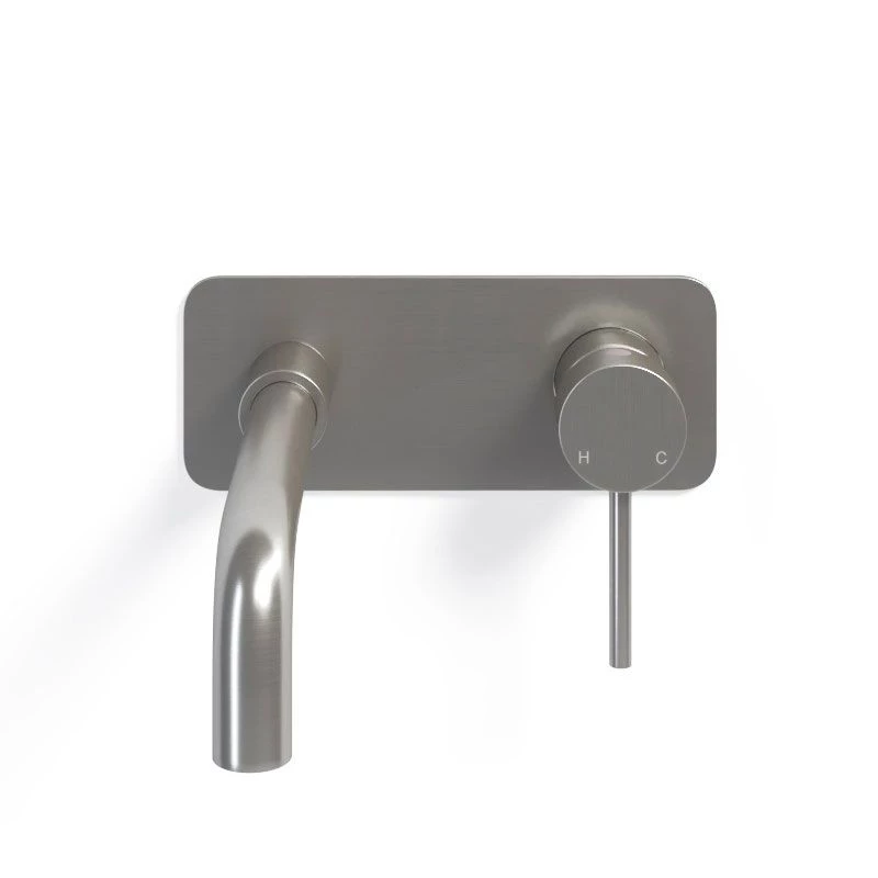 Mitigeur Lavabo Mural Inox Brossé, Châtelet III 4 Mitigeur Lavabo Mural Inox Brossé, Châtelet III – Image 2