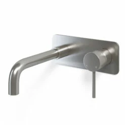 Mitigeur Lavabo Mural Inox Brossé, Châtelet III