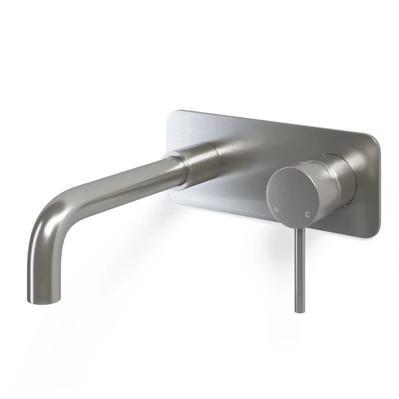 Mitigeur Lavabo Mural Inox Brossé, Châtelet III 3 Mitigeur Lavabo Mural Inox Brossé, Châtelet III