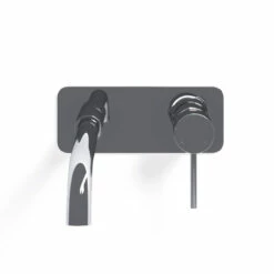 Mitigeur Lavabo Mural Chromé, Châtelet III -Produits De Salle De Bain Soldes 2024 mitigeur lavabo mural inox poli chatelet iii 1