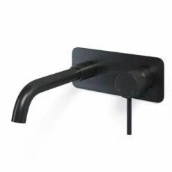 Mitigeur Lavabo Mural Noir Brossé, Châtelet III