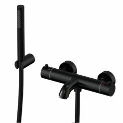 Mitigeur Thermostatique Bain-douche, Noir Brossé, Châtelet