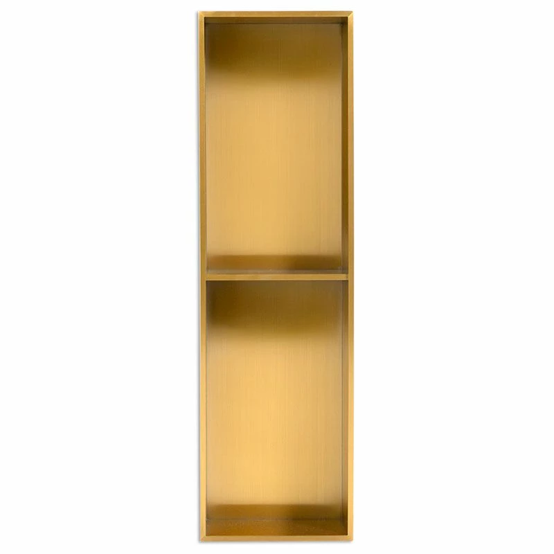 Niche Murale Avec étagère Inox, 70,5x20,5 Cm, Doré Brossé, Châtelet 4 Niche Murale Avec étagère Inox, 70,5x20,5 Cm, Doré Brossé, Châtelet – Image 2