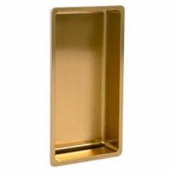 Niche Murale Inox, 60x30 Cm, Doré Brossé